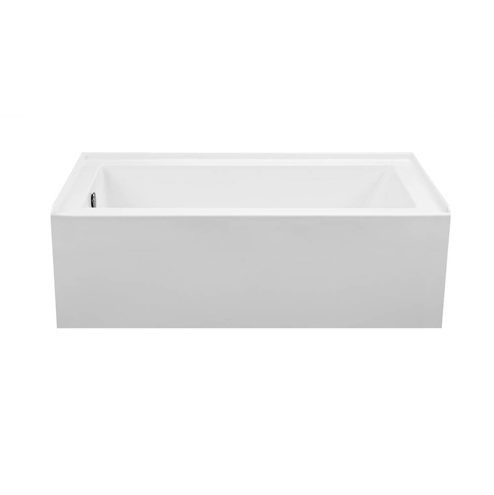 MTI Baths - CAMERON 2 DOLOMATTE INTEGRAL SKIRTED LH DRAIN AIR BATH ELITE/STREAM  - WHITE (60X30) - Matte White