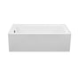 MTI Baths - CAMERON 2 DOLOMATTE INTEGRAL SKIRTED RH DRAIN AIR BATH ELITE/ULTRA WHIRLPOOL - WHITE (60X30) - Matte White