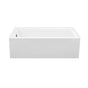MTI Baths - CAMERON 2 ACRYLIC CXL INTEGRAL SKIRTED LH DRAIN AIR BATH/WHIRLPOOL - WHITE (60X30) - White