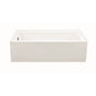 MTI Baths - CAMERON 4 DOLOMATTE INTEGRAL SKIRTED LH DRAIN AIR BATH ELITE/STREAM  - WHITE (60X30.5) - Matte White