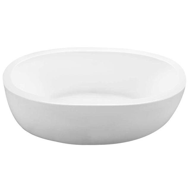 MTI Baths - OLIVIA 2 DOLOMATTE FREESTANDING SCULPTED AIR BATH ELITE - WHITE (72.5X36.375) - Matte White