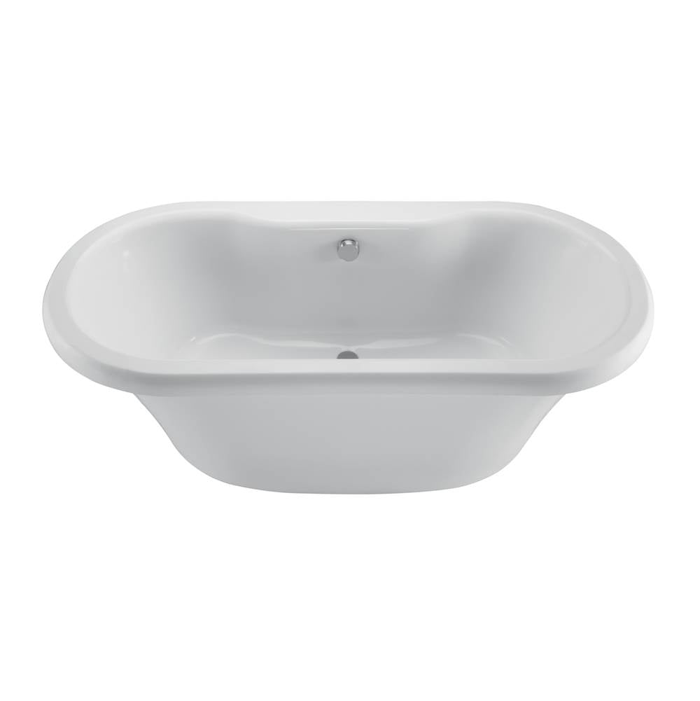 MTI Baths - MELINDA 6 ACRYLIC CXL FREESTANDING FAUCET DECK W/PEDESTAL AIR BATH ELITE - WHITE (71.625X35.5) - White