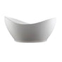 MTI Baths - JULIET SCULPTURESTONE FREESTANDING SOAKER - GLOSS WHITE (72X36) - Gloss White
