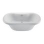 MTI Baths - MELINDA 8 ACRYLIC CXL FREESTANDING FAUCET DECK W/PEDESTAL AIR BATH - WHITE (66.5x35.5) - White