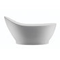 MTI Baths - SAVOY SCULPTURESTONE FREESTANDING SOAKER WITHOUT PEDESTAL - GLOSS WHITE (65.75x34.25) - Gloss White