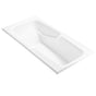 MTI Baths - WYNDHAM 4 ACRYLIC CXL DROP IN AIR BATH/STREAM - WHITE (70.75X35.75) - White