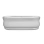 MTI Baths - PARISIAN 4 ACRYLIC CXL SCULPTED FINISH FREESTANDING AIR BATH ELITE - WHITE (71.25x34.75) - White