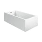 MTI Baths - ANDREA 25A ACRYLIC CXL SCULPTED 1 SIDE AIR BATH/MICROBUBBLES - WHITE (48X32) - White