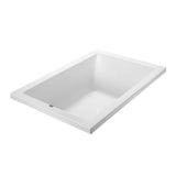 MTI Baths - ANDREA 25 ACRYLIC CXL DROP IN AIR BATH ELITE/STREAM- WHITE (48x32) - White