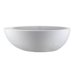 MTI Baths - CASCARA SCULPTURESTONE FREESTANDING AIR BATH - GLOSS WHITE (71X42) - Gloss White