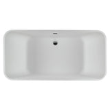 ADDISON 3 SCULPTURESTONE FREESTANDING SOAKER - MATTE BISCUIT (65.5X31.75)