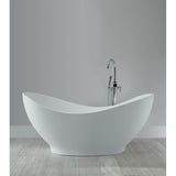 JULIET SCULPTURESTONE FREESTANDING AIR BATH - MATTE BISCUIT (66.75X28.75)