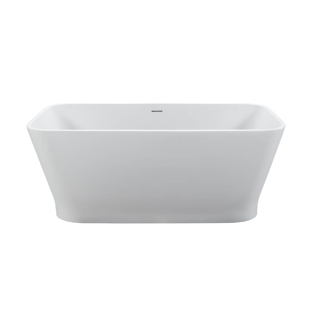 MTI Baths - ADDISON 5 SCULPTURESTONE FREESTANDING/UNDERMOUNT AIR BATH - GLOSS WHITE (58X30) - Gloss White