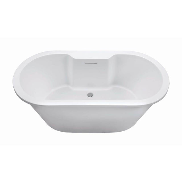 MTI Baths - NEW YORKER 10 DOLOMATTE FREESTANDING FAUCET DECK AIR BATH ELITE - WHITE (71.75X35.5) - Matte White