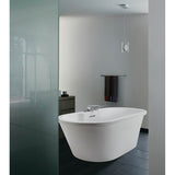 NEW YORKER 10 ACRYLIC CXL FREESTANDING FAUCET DECK AIR BATH - BISCUIT (71.75X35.5)