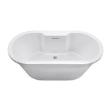 MTI Baths - NEW YORKER 10 ACRYLIC CXL FREESTANDING FAUCET DECK AIR BATH - WHITE (71.75X35.5) - White