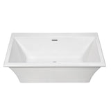MTI Baths - MADELYN 5 ACRYLIC CXL FREESTANDING FAUCET DECK AIR BATH ELITE - WHITE (65.75X36) - White