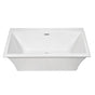 MTI Baths - MADELYN 5 ACRYLIC CXL FREESTANDING FAUCET DECK AIR BATH ELITE - WHITE (65.75X36) - White
