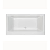 MADELYN 5 ACRYLIC CXL FREESTANDING FAUCET DECK AIR BATH - BISCUIT (65.75X36)