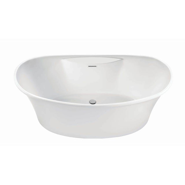 MTI Baths - LORETTA DOLOMATTE FREESTANDING FAUCET DECK AIR BATH - WHITE (66.5X36) - Matte White