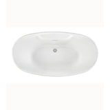 LORETTA ACRYLIC CXL FREESTANDING FAUCET DECK AIR BATH - BISCUIT (66.5X36)