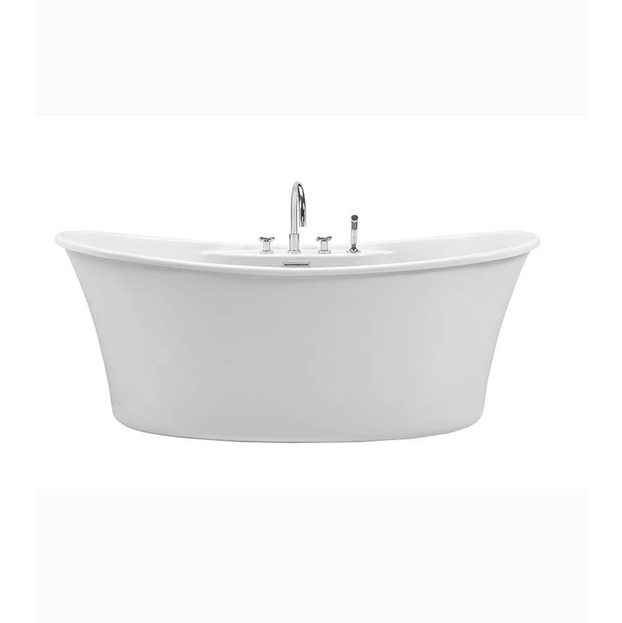 LORETTA ACRYLIC CXL FREESTANDING FAUCET DECK AIR BATH ELITE - BISCUIT (66.5X36)