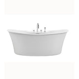 LORETTA ACRYLIC CXL FREESTANDING FAUCET DECK AIR BATH ELITE - BISCUIT (66.5X36)