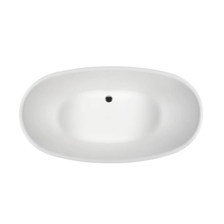 MALLORY SCULPTURESTONE AIR BATH - MATTE BISCUIT (66X35.25)