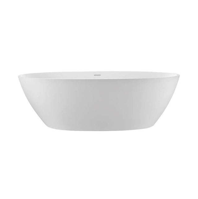 MTI Baths - ALISSA SCULPTURESTONE FREESTANDING/UNDERMOUNT SOAKER - GLOSS WHITE (61X36) - Gloss White