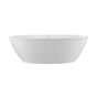 MTI Baths - ALISSA SCULPTURESTONE W/BASE FREESTANDING/UNDERMOUNT SOAKER - GLOSS WHITE (61X36) - Gloss White
