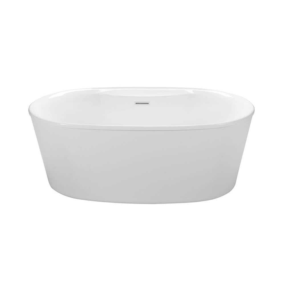 MTI Baths - ADEL 2 ACRYLIC CXL FREESTANDING FAUCET DECK  AIR BATH ELITE - WHITE (57.25X31.5) - White