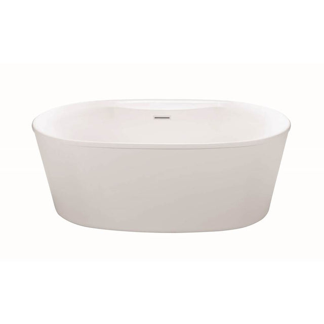 MTI Baths - ADEL 2 W/DECK DOLOMATTE FREESTANDINGAIR BATH - WHITE (57.25X31.5) - Matte White