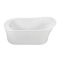 MTI Baths - ERYN ACRYLIC CXL FREESTANDING SLIPPER WITH DECK AIR BATH ELITE - WHITE (60X29.5) - White