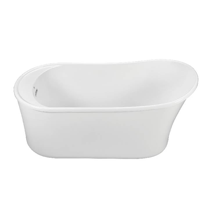MTI Baths - ERYN ACRYLIC CXL FREESTANDING SLIPPER WITH DECK AIR BATH - WHITE (60X29.5) - White