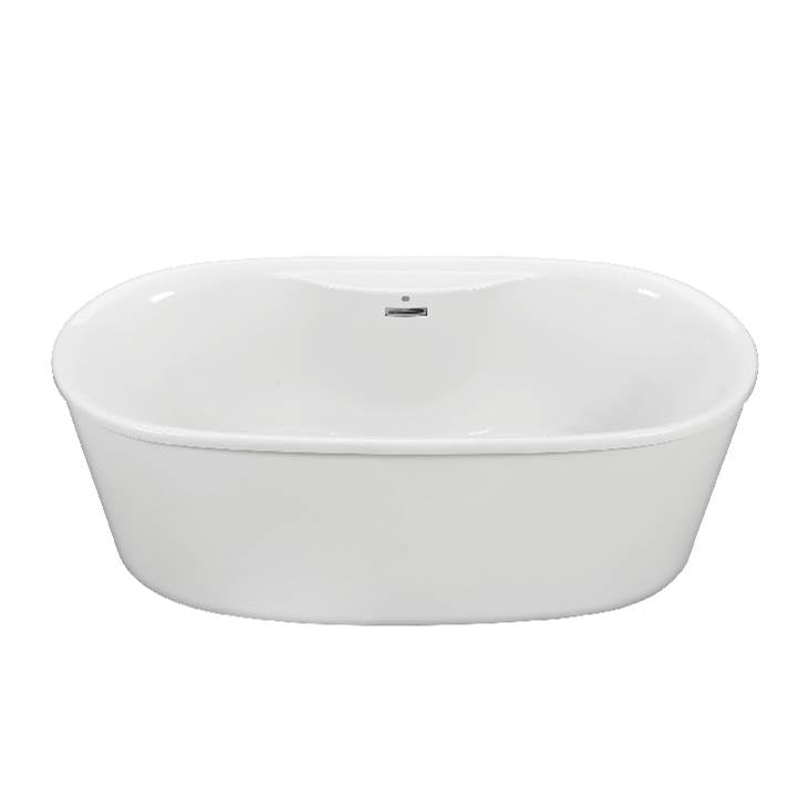 MTI Baths - ADEL 4 ACRYLIC CXL FREESTANDING FAUCET DECK  AIR BATH ELITE - WHITE (66X31) - White