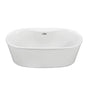 MTI Baths - ADEL 4 ACRYLIC CXL FREESTANDING FAUCET DECK  AIR BATH - WHITE (66X31) - White