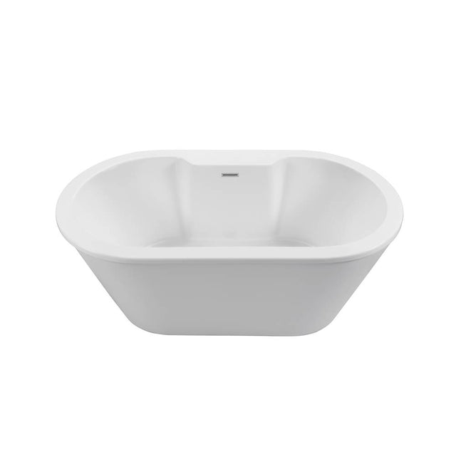 MTI Baths - NEW YORKER 12 DOLOMATTE FREESTANDING FAUCET DECK SOAKER - WHITE (66x36) - Matte White
