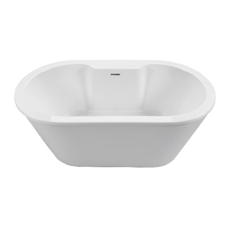 MTI Baths - NEW YORKER 12 ACRYLIC CXL FREESTANDING FAUCET DECK AIR BATH - WHITE (66x36) - White