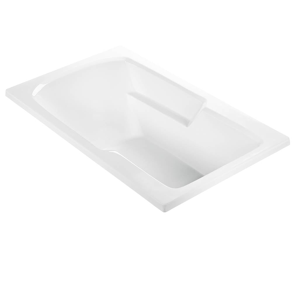 MTI Baths - WYNDHAM 1 ACRYLIC CXL DROP IN AIR BATH/MICROBUBBLES - WHITE (59.75X35.75) - White