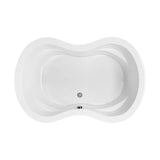 ETERNITY DOLOMATTE UNDERMOUNT AIR BATH ELITE/MICROBUBBLES - WHITE (72X47.75)