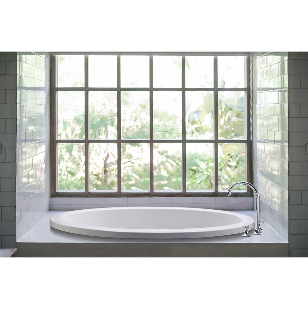 MTI Baths - ADENA 6 DOLOMATTE OVAL DROP IN SOAKER - WHITE (63X41.25) - Matte White