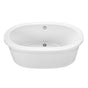 MTI Baths - ADENA 7 ACRYLIC CXL FREESTANDING AIR BATH ELITE LEFT SLOPE - WHITE (59.5X35.25) - White