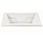 MTI Baths - MADELYN 1 DOLOMATTE UNDERMOUNT AIR BATH ELITE/ULTRA WHIRLPOOL - WHITE (71.625X41.75) - Matte White