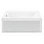MTI Baths - WYNDHAM 5 ACRYLIC CXL ALCOVE INTEGRAL SKIRTED LH MICROBUBBLES - WHITE (59.75X32) - White