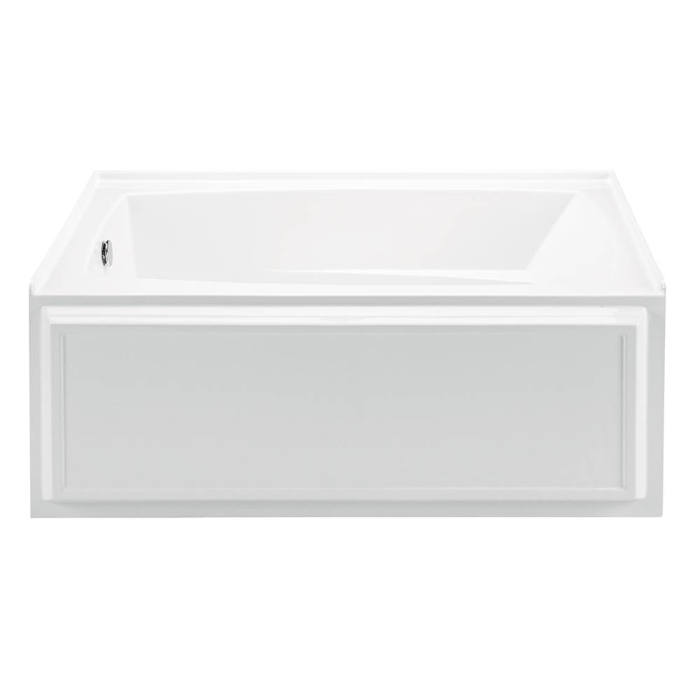 MTI Baths - WYNDHAM 5 ACRYLIC CXL ALCOVE INTEGRAL SKIRTED LH ULTRA WHIRLPOOL - WHITE (59.75X32) - White