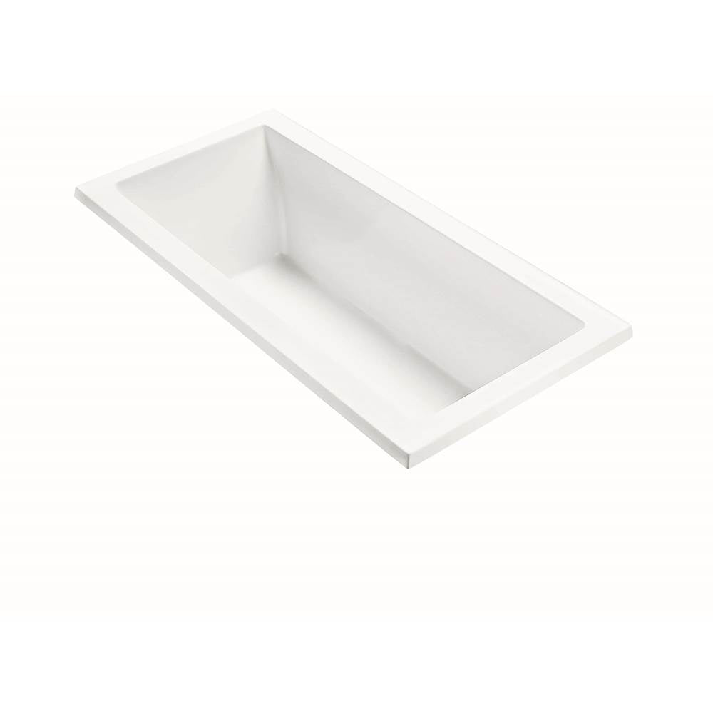MTI Baths - ANDREA 4 DOLOMATTE DROP IN AIR BATH ELITE/MICROBUBBLES - WHITE (66X31.75) - Matte White