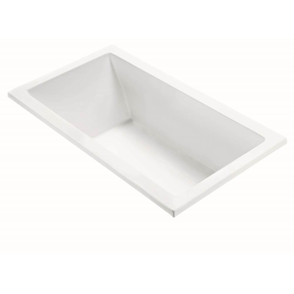 MTI Baths - ANDREA 5 DOLOMATTE DROP IN MICROBUBBLES - WHITE (66X36) - Matte White