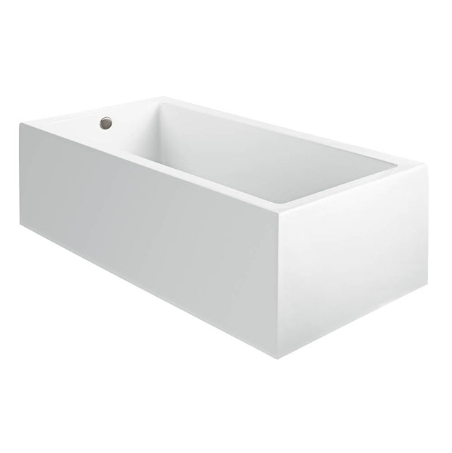 MTI Baths - ANDREA 6A ACRYLIC CXL SCULPTED 1 SIDE AIR BATH - WHITE (60X32) - White
