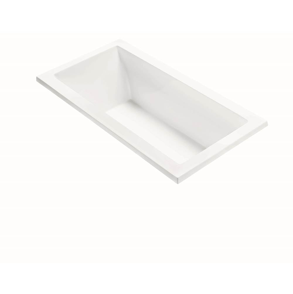 MTI Baths - ANDREA 6 DOLOMATTE UNDERMOUNT AIR BATH ELITE/MICROBUBBLES - WHITE (60X32) - Matte White
