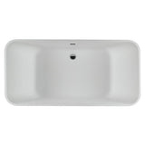 ADDISON 3 SCULPTURESTONE FREESTANDING AIR BATH - MATTE BISCUIT (65.5X31.75)